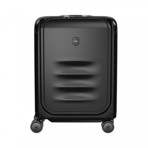 VICTORINOX SPECTRA 3.0 EXPANDABLE GLOBAL CARRY-ON CABIN CASE WITH VERTICAL QUICK-ACCESS DOOR, Black