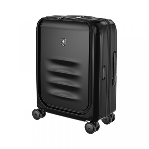 VICTORINOX SPECTRA 3.0 EXPANDABLE GLOBAL CARRY-ON CABIN CASE WITH VERTICAL QUICK-ACCESS DOOR, Black