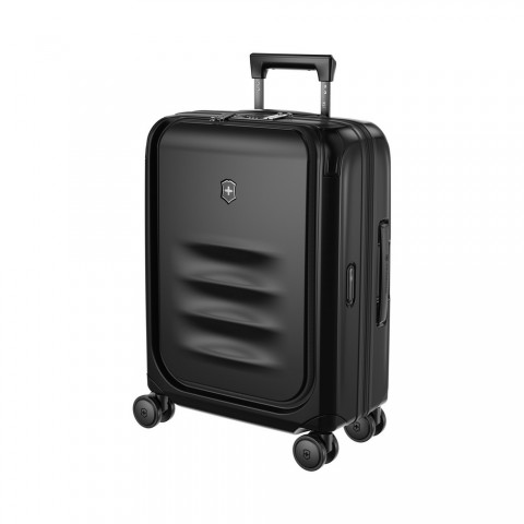 VICTORINOX SPECTRA 3.0 EXPANDABLE GLOBAL CARRY-ON CABIN CASE WITH VERTICAL QUICK-ACCESS DOOR, Black