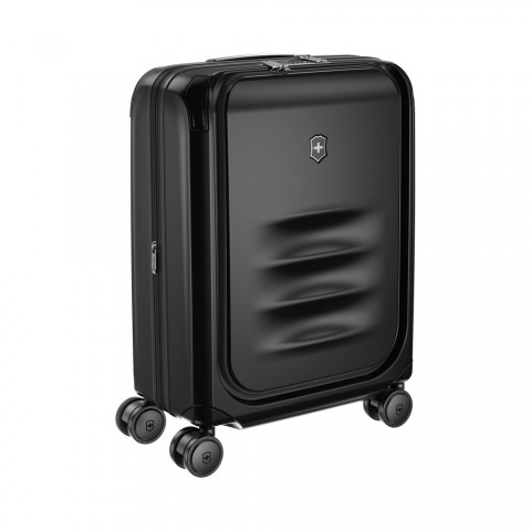 VICTORINOX SPECTRA 3.0 EXPANDABLE GLOBAL CARRY-ON CABIN CASE WITH VERTICAL QUICK-ACCESS DOOR, Black