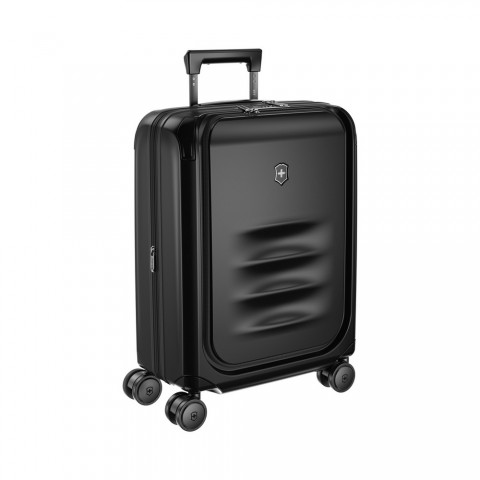 VICTORINOX SPECTRA 3.0 EXPANDABLE GLOBAL CARRY-ON CABIN CASE WITH VERTICAL QUICK-ACCESS DOOR, Black