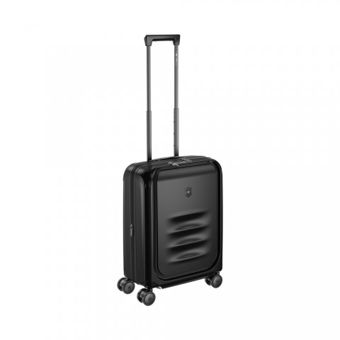 VICTORINOX SPECTRA 3.0 EXPANDABLE GLOBAL CARRY-ON CABIN CASE WITH VERTICAL QUICK-ACCESS DOOR, Black