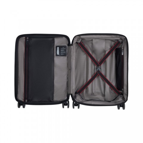 VICTORINOX SPECTRA 3.0 EXPANDABLE GLOBAL CARRY-ON CABIN CASE WITH VERTICAL QUICK-ACCESS DOOR, Black