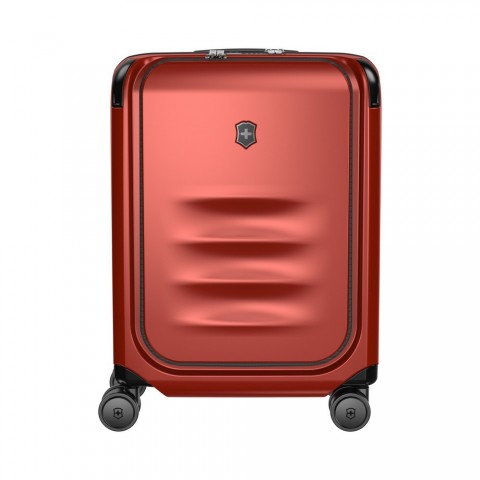 VICTORINOX SPECTRA 3.0 EXPANDABLE GLOBAL CARRY-ON CABIN CASE WITH VERTICAL QUICK-ACCESS DOOR, Red