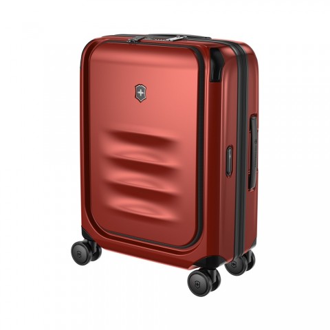 VICTORINOX SPECTRA 3.0 EXPANDABLE GLOBAL CARRY-ON CABIN CASE WITH VERTICAL QUICK-ACCESS DOOR, Red