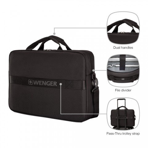 WENGER XE COMPACT 16” LAPTOP BRIEFCASE WITH TABLET POCKET