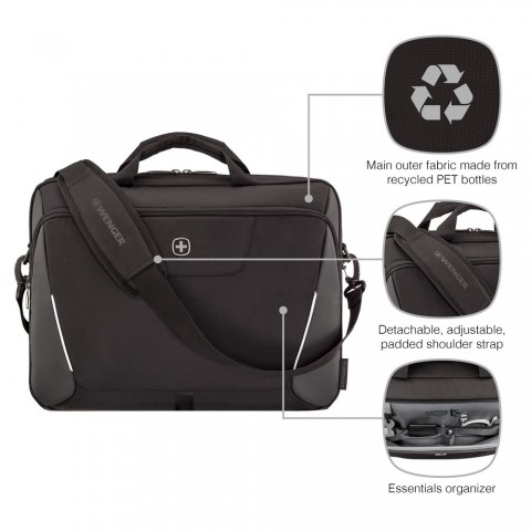 WENGER XE 17” LAPTOP BRIEFCASE WITH TABLET POCKET