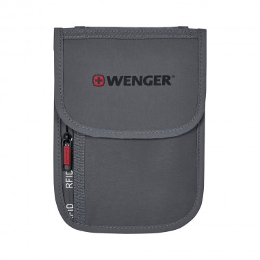 WENGER TRAVEL DOCUMENT NECK POUCH WITH RFID PROTECTION 