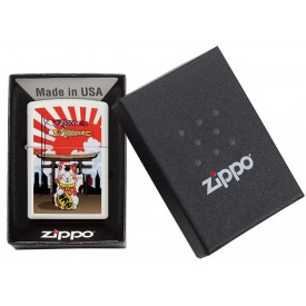 Zippo Lighter 214CI411992 Lucky Cat Design