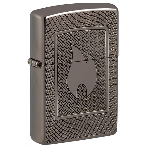 Zippo Lighter 48569 Armor™ Flame Pattern Design