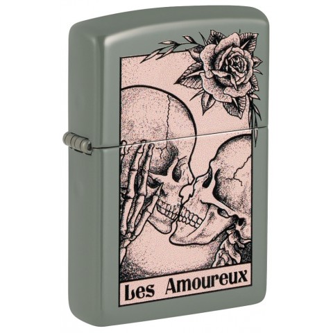 Zippo Lighter 48594 Death Kiss Design