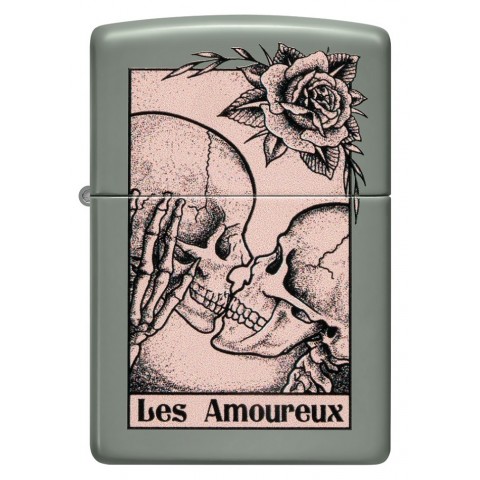 Zippo Lighter 48594 Death Kiss Design