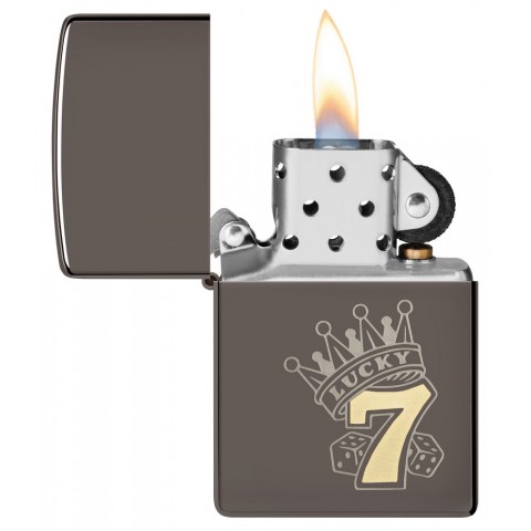 Zippo Lighter 48913 Lucky 7 Design