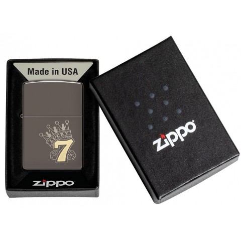 Zippo Lighter 48913 Lucky 7 Design