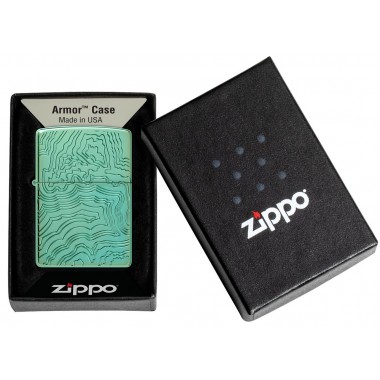 Zippo Lighter 48917 Armor® Map Design
