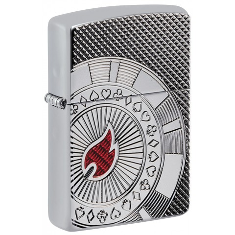 Zippo Lighter 49058 Armor™  Poker Chip Design