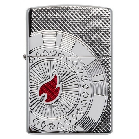 Zippo Lighter 49058 Armor™  Poker Chip Design