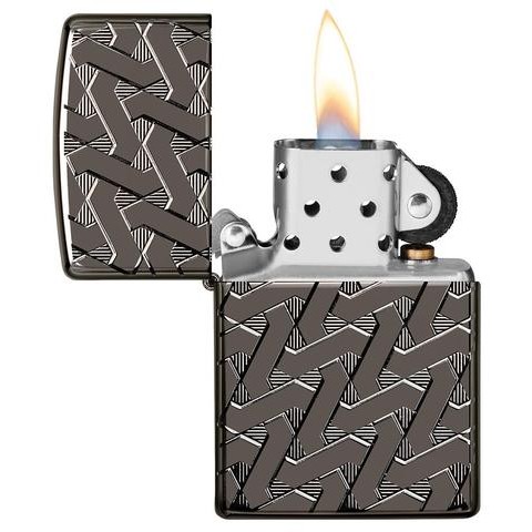 Zippo Lighter 49173 Armor® Geometric Weave Design 