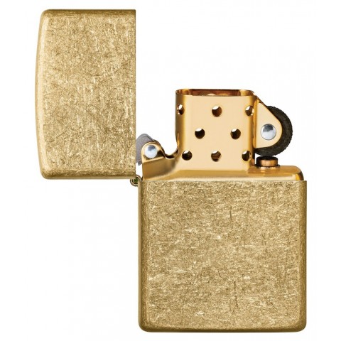 Zippo Lighter 49477 Classic Tumbled Brass