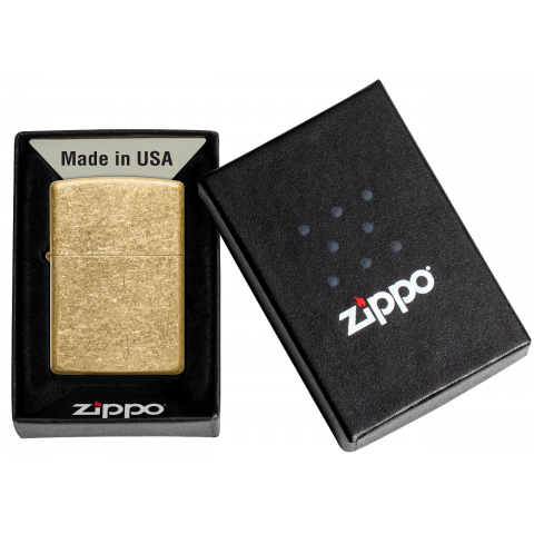 Zippo Lighter 49477 Classic Tumbled Brass