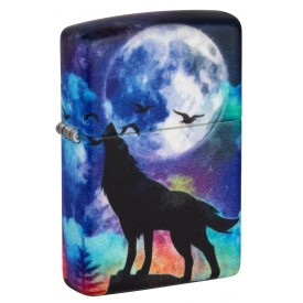 Zippo Lighter 49683 Wolf Design