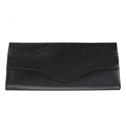 Zippo Nappa Tri-Fold Tobacco Pouch Black