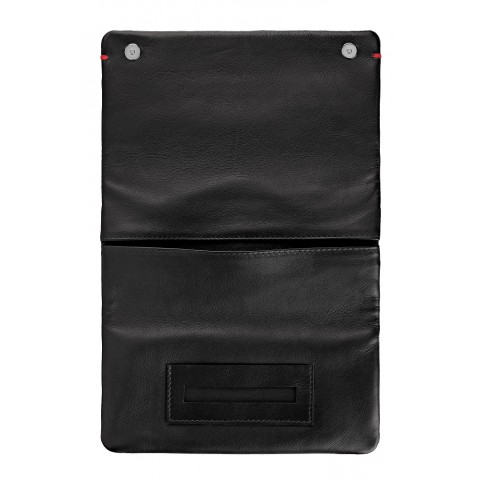 Zippo Nappa Tri-Fold Tobacco Pouch Black